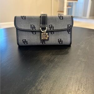 Dooney & Bourke Black and Gray Wallet